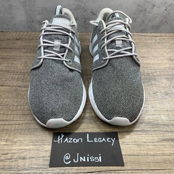 Adidas~Women’s~Cloudfoam QT Racer Gray  Running Sneakers~Gray~Size 9.5 - Picture 3 of 8